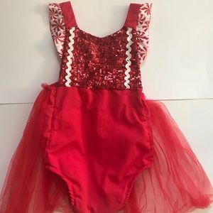 Candy Christmas dress Red
